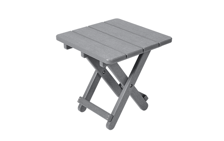 Premium Lakeside Square Outdoor Side Table - Grey