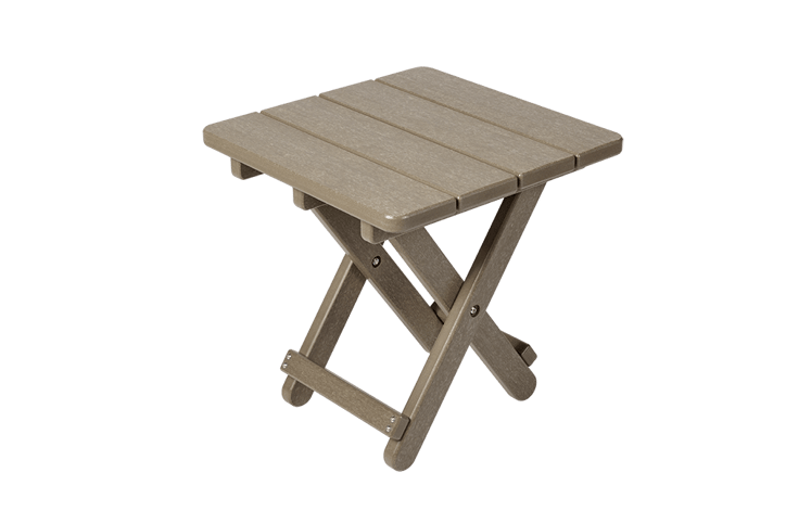 Premium Lakeside Square Outdoor Side Table - Brown