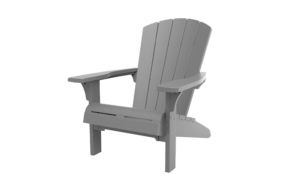 Troy Adirondack Tuinstoel - 81x80x96,5cm - Grijs