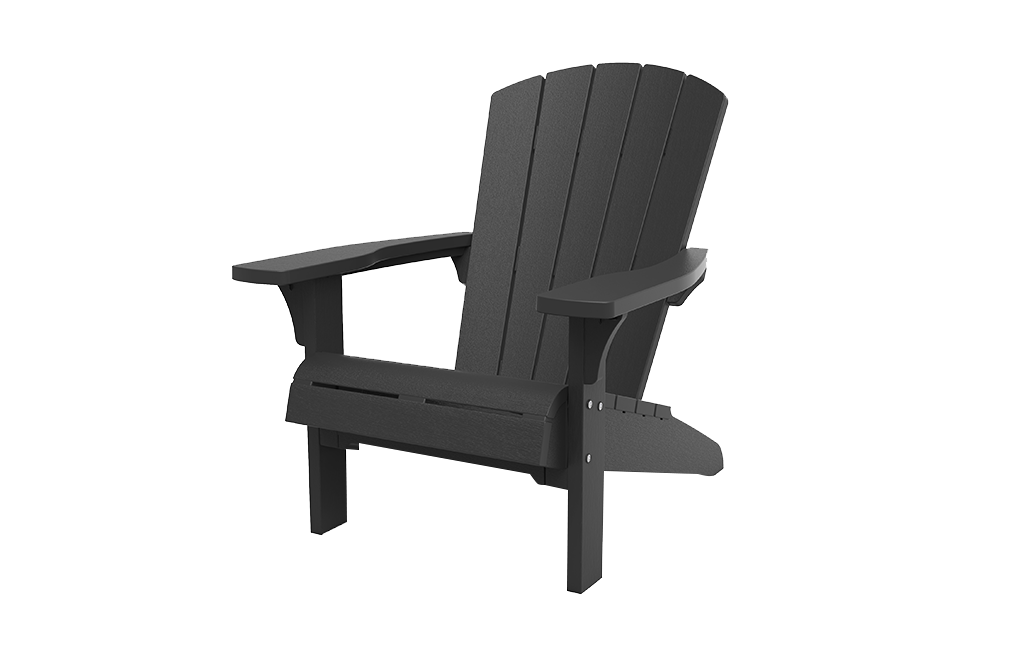 Troy Adirondack Tuinstoel - 81x80x96,5cm - Antraciet