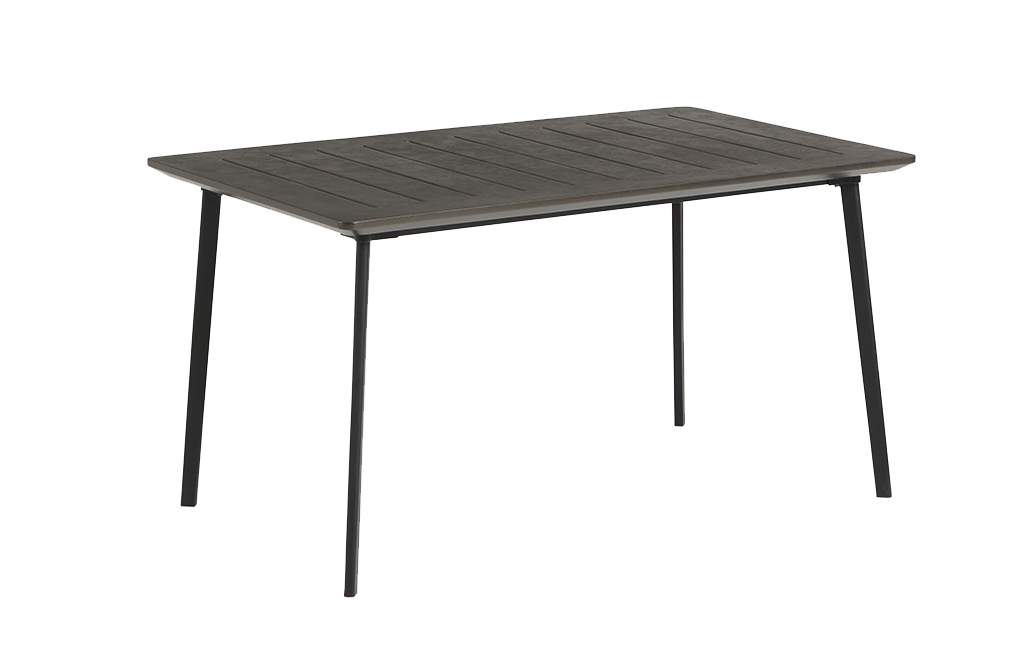 Mesa comedor de exterior Metalea - 146X87X75 cm - Bronce