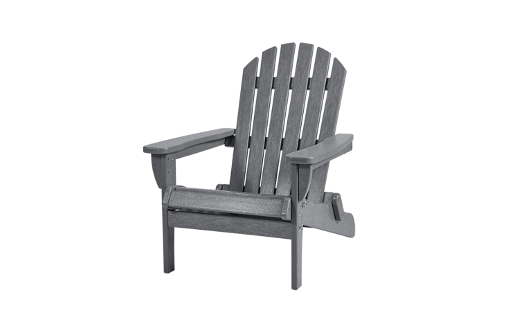 Premium Willoughby Folding Adirondack Chair - Grey