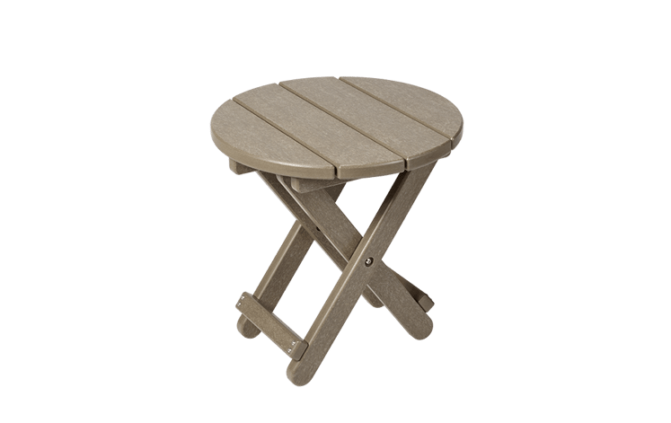 Premium Lakeside Round Outdoor Side Table - Brown