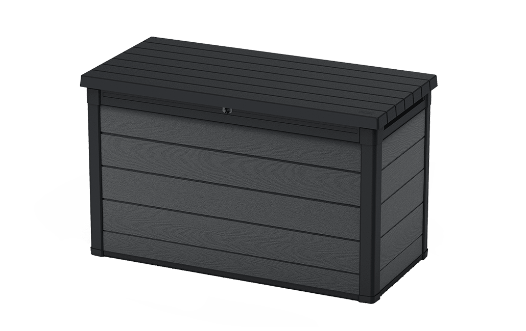 Cortina Graphite 200 Gallon Storage Deck Box Keter US