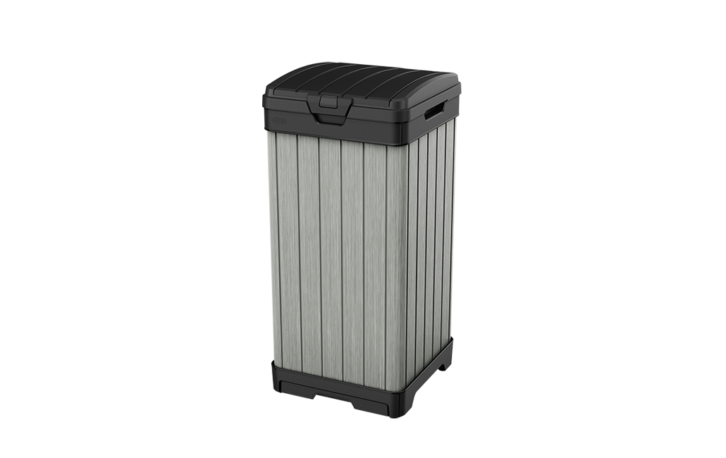 Rockford Outdoor Trash Can - Grey