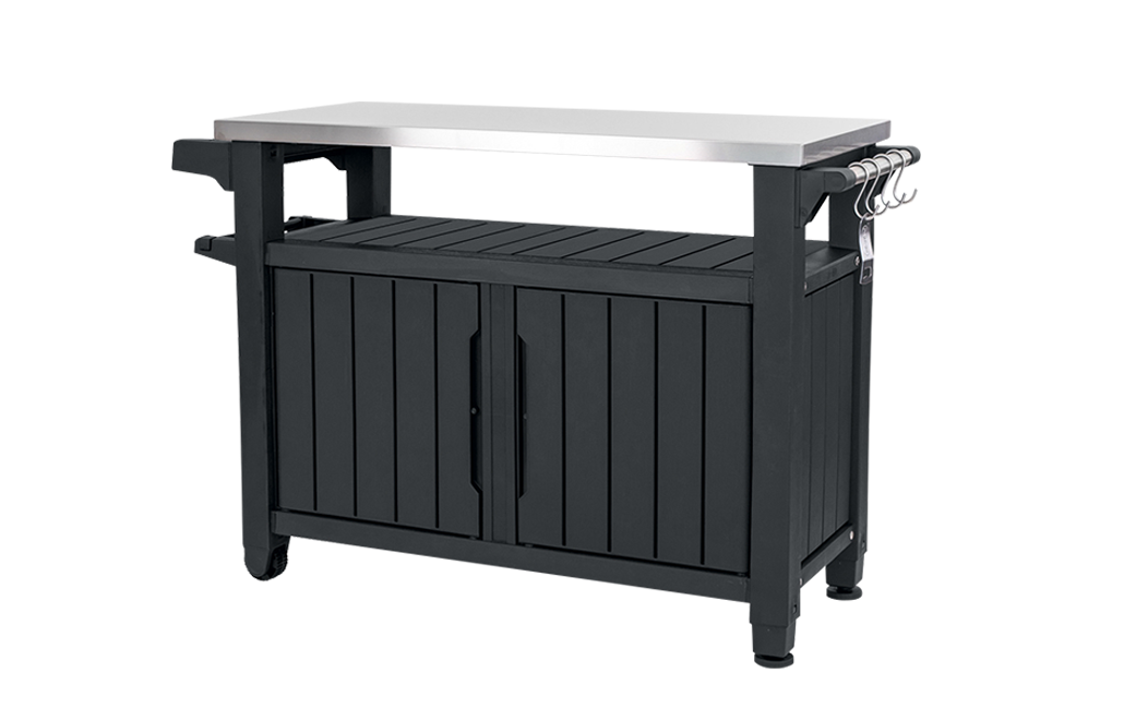 Unity XL Outdoor Kitchen Cart with Storage - Graphite