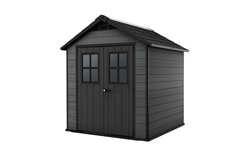 Newton 7.5x7 Storage Shed - Grey