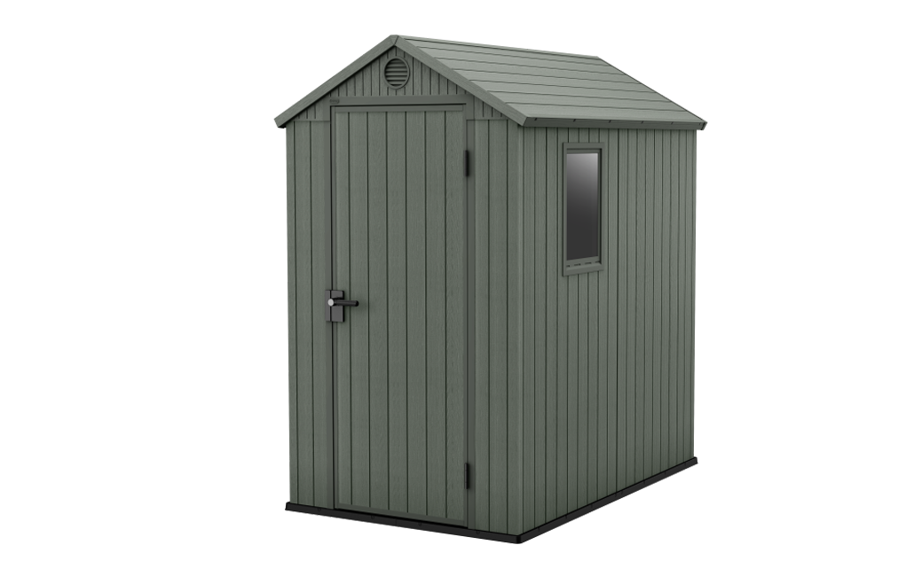 Caseta de exterior Darwin 4x6 125,8x184,5x205 y 2,2m2 - Verde 