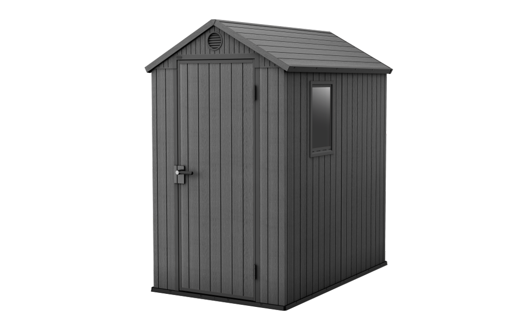 Darwin 4x6 Storage Shed - Graphite
