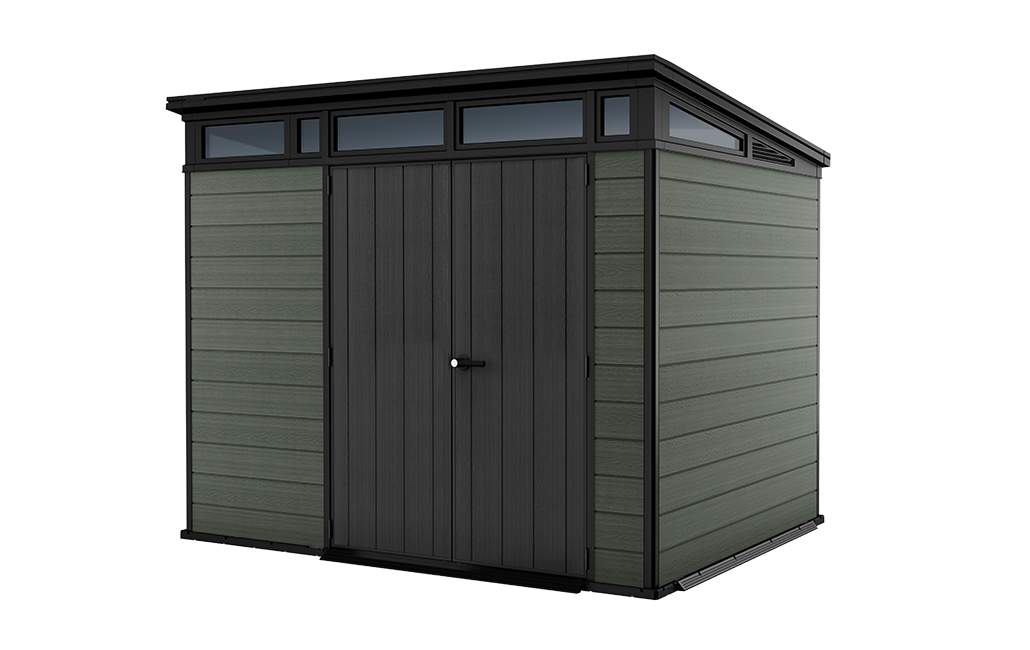 Cortina 9x7 Storage Shed - Green