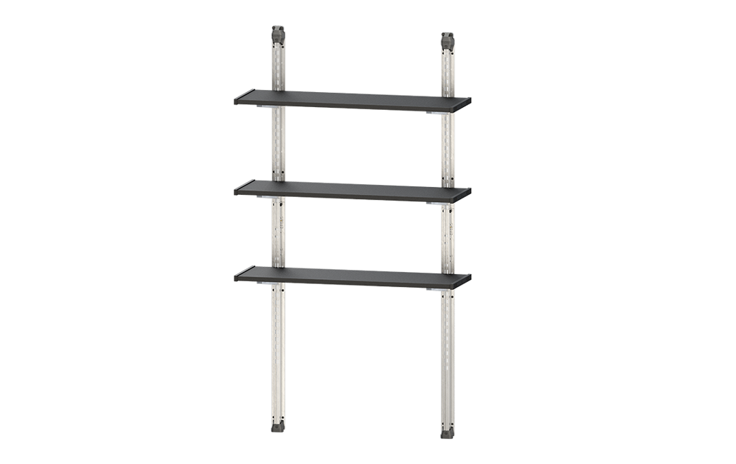 Storage Shed Shelf Kit 40 Inch - Black