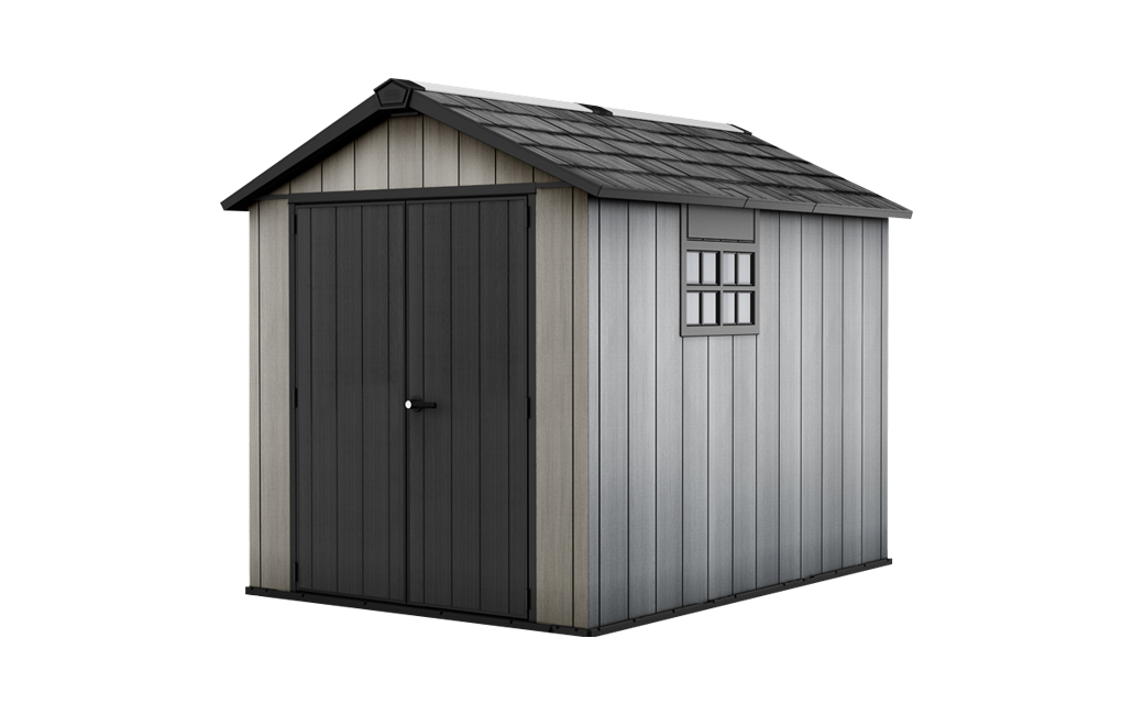 Oakland 7.5x9 Storage Shed - Grey