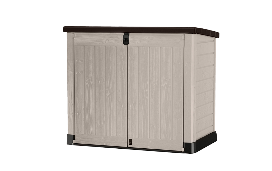 Cobertizo de exterior SIO Pro - 146x82x123 cm y 1200L - Marrón