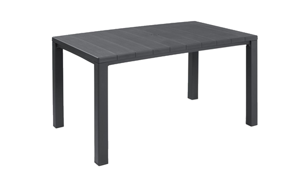 פינת אוכל טוסקנה- שולחן ו 4 כיסאות - אפור כהה