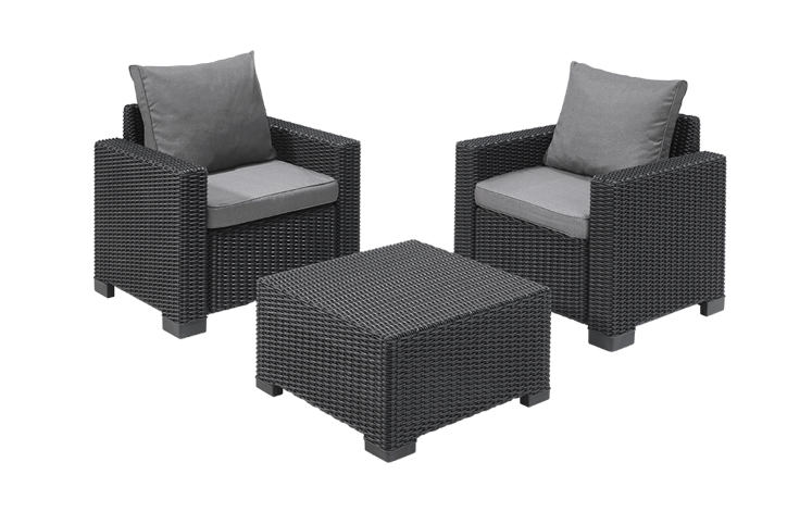 California Balcony Set - Grey - Patio Sets