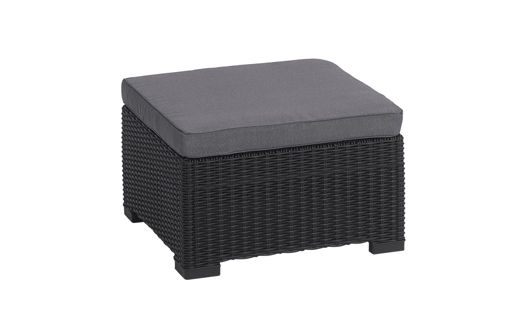 California 2 Seater Balcony Chaise Longue - Grey