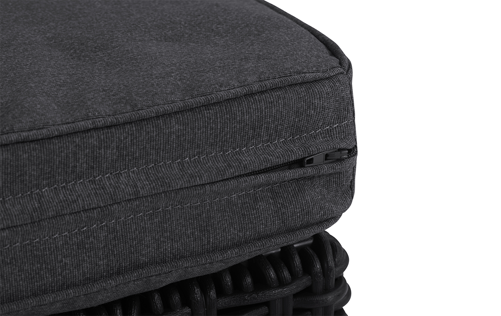 California 2 Seater Balcony Chaise Longue - Grey