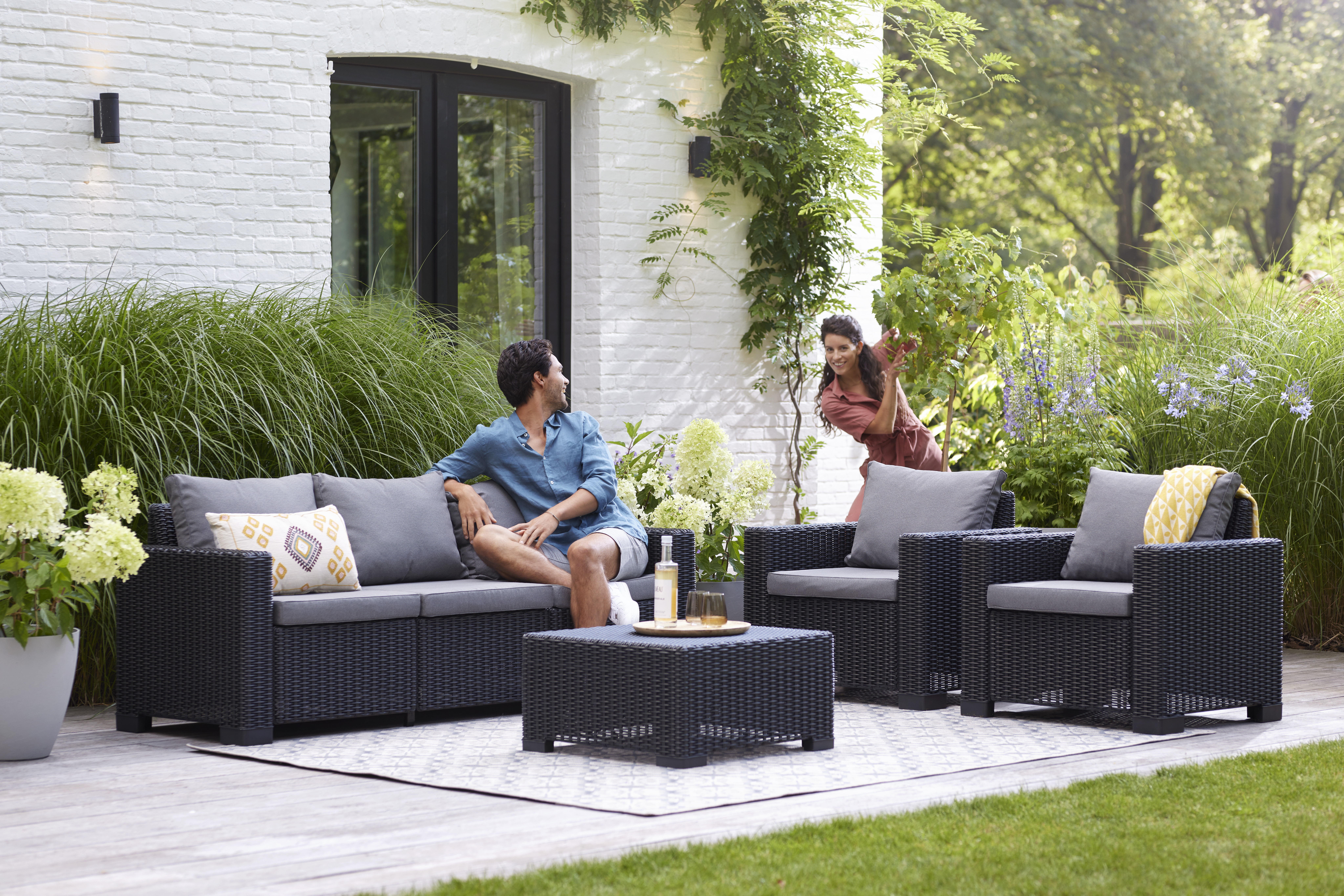 California 5 seater Lounge set - Grey