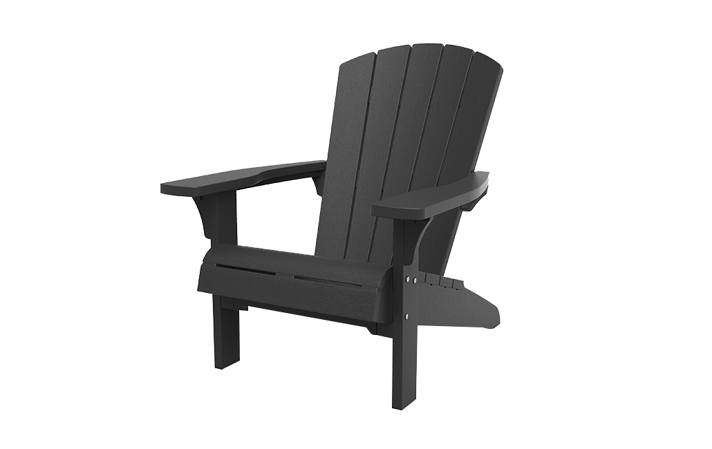 Troy Adirondack Tuinstoel - set van 2 - 81x80x96,5cm - Antraciet