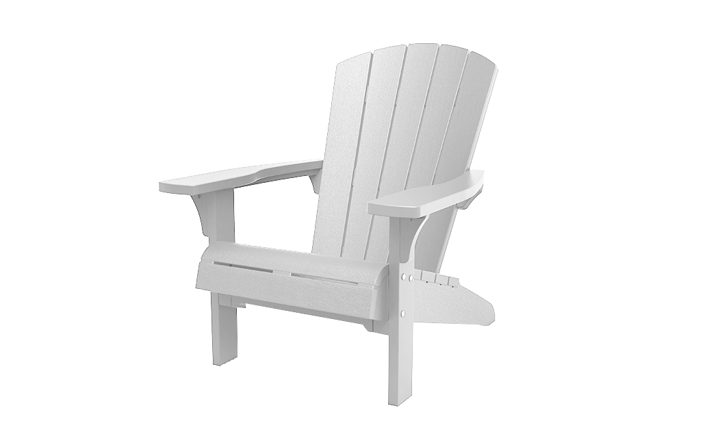 Troy Adirondack Stuhl – 93x80x96.5 cm – 2 Stück - Weiss