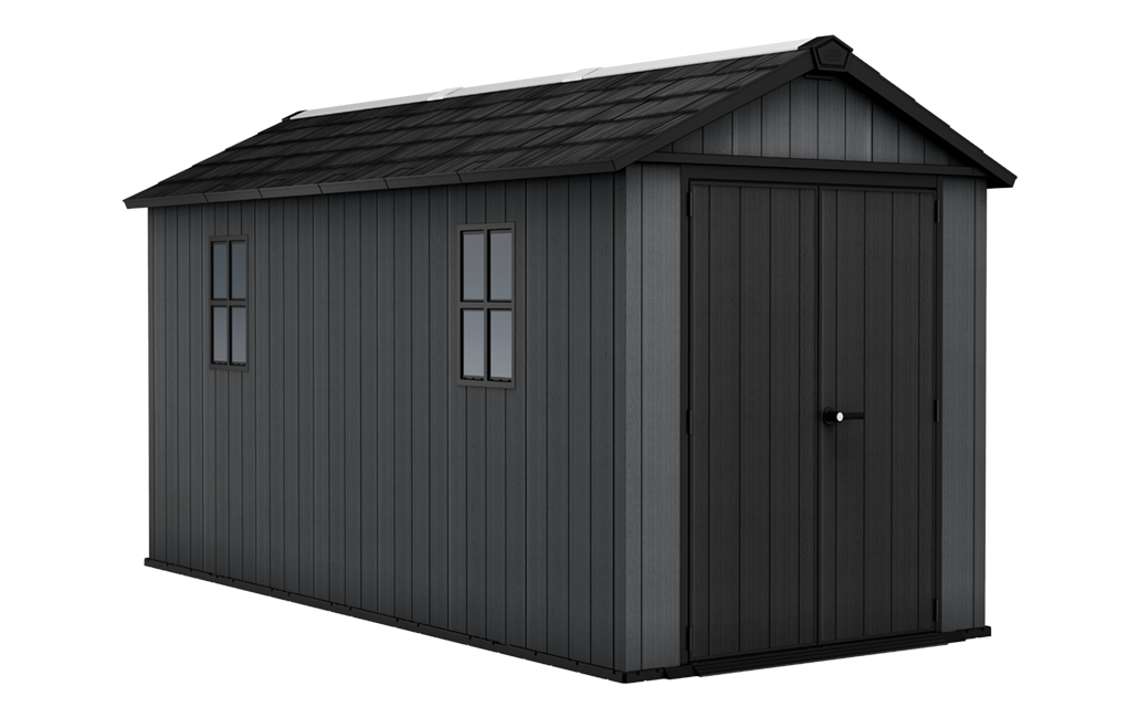 Newton Plus Shed 7.5x15ft - Grey