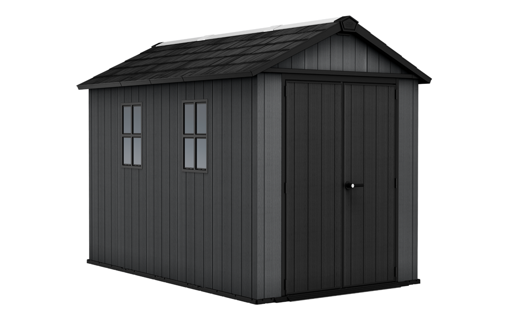 Abri de jardin Newton Plus 1175 - 7,2m2 - Gris Aspect Bois