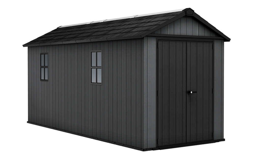 Newton Plus Shed 7.5x17ft - Grey