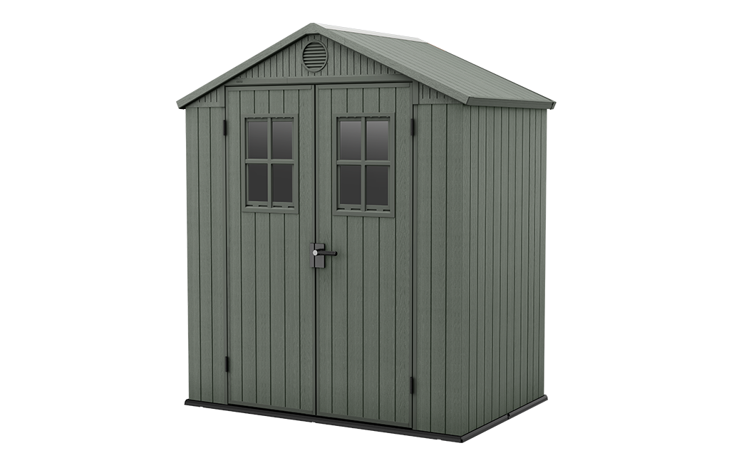 Darwin Shed 6x4ft Double Door - Green