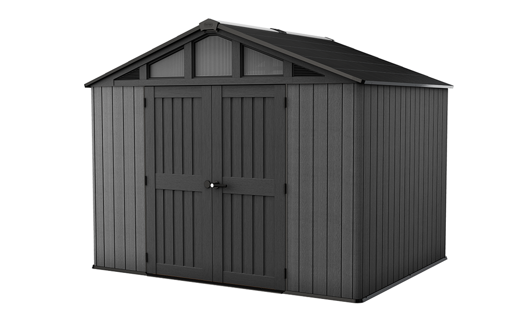 Caseta de exterior Stronghold 10x8 - 243x305x251 cm y 7,4 m2 - Gris