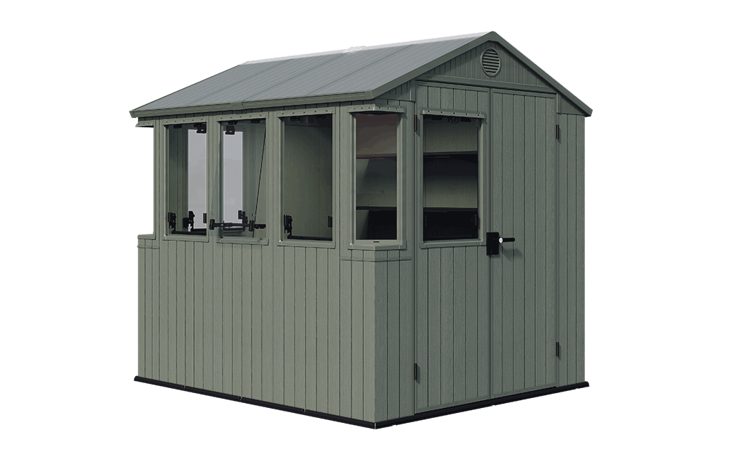 Darwin Potting Shed 6x8ft - Green