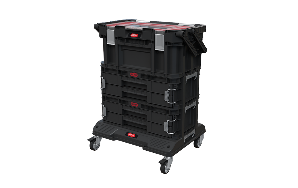 מערכת 4 מגירות וארגז 22 קונקט - שחור