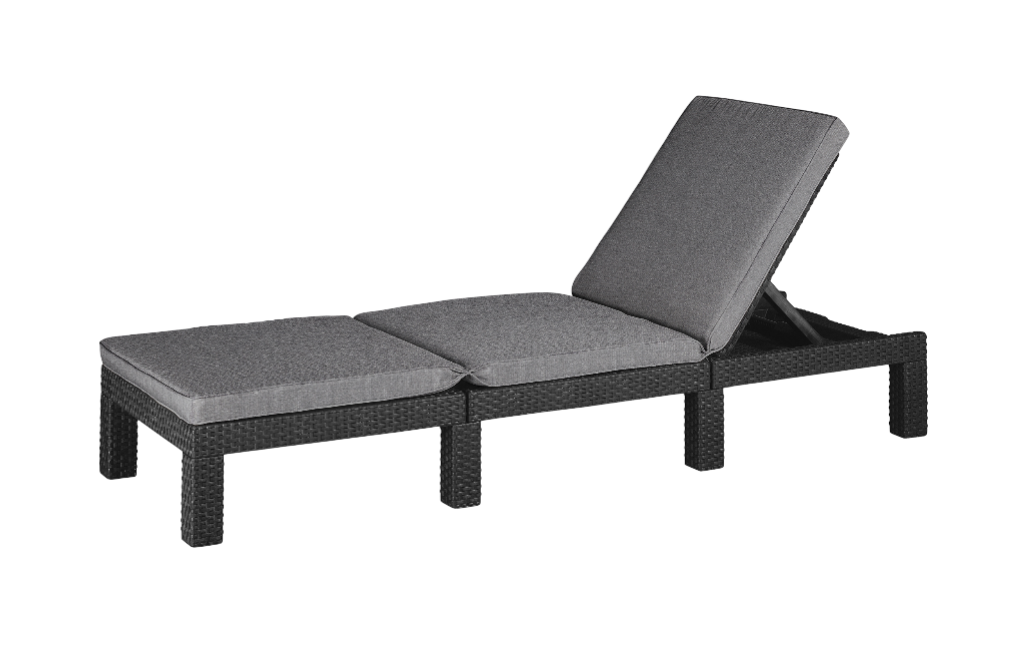 ‎Daytona Deluxe Ligbed - set van 2 – 195x65x25cm - Antraciet