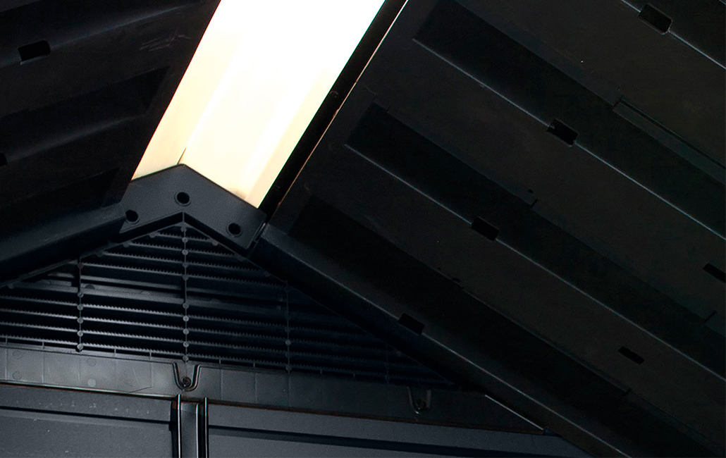 Newton Plus Dual Entry Shed 17x7.5ft - Grey