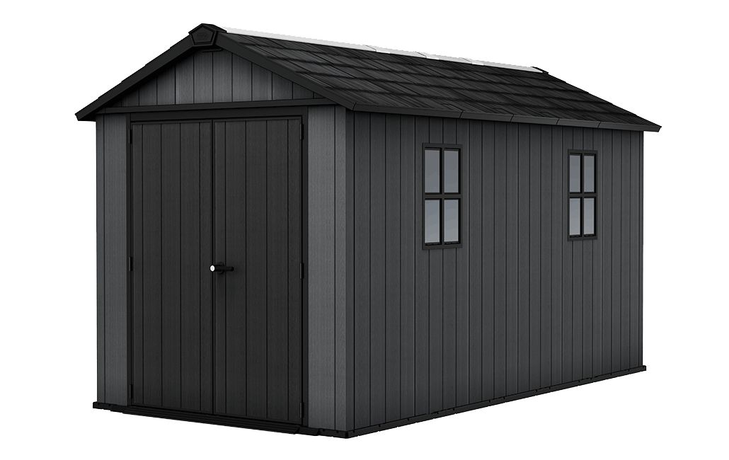 Newton Plus 7513 Gartenhaus - Grau - Grosse Gartenhäuser