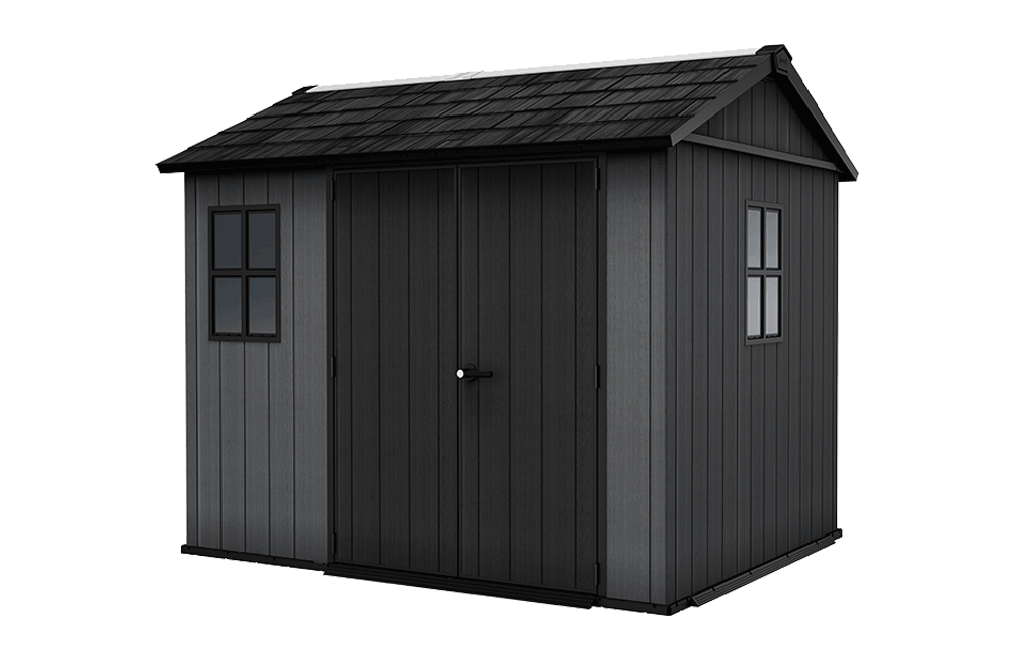 Caseta de exterior Newton Plus 975 - 230x287x246 cm y 5,7 m2 - Gris - Casetas medianas