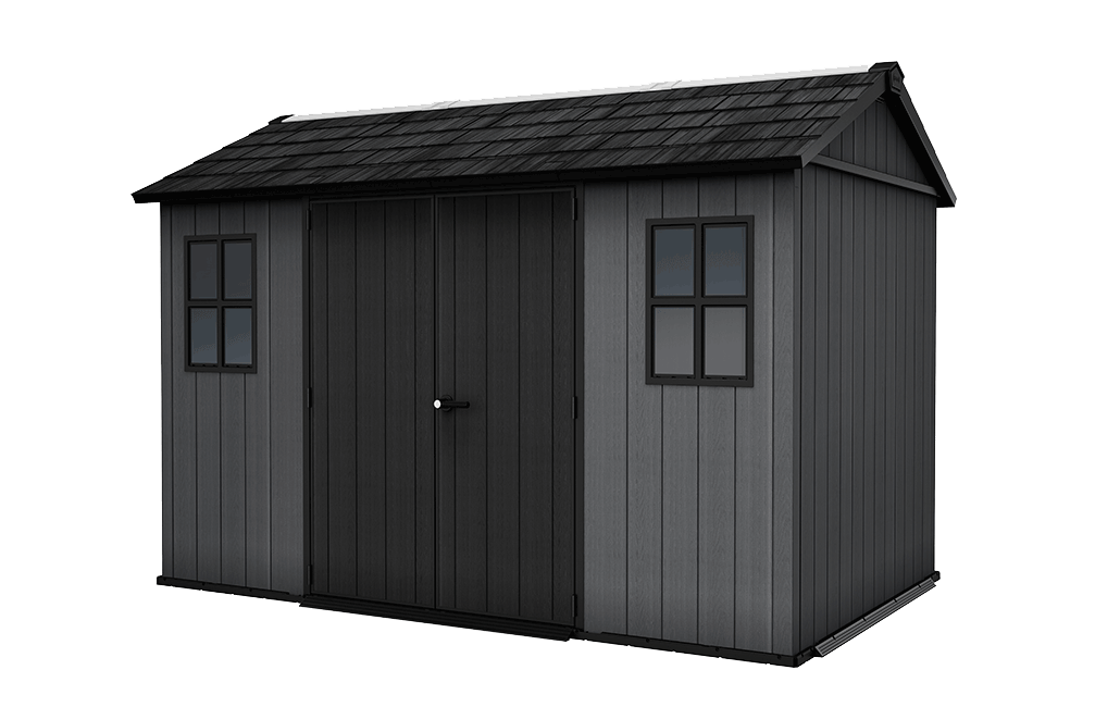 Newton Plus Shed 11x7.5ft - Grey - Large Sheds