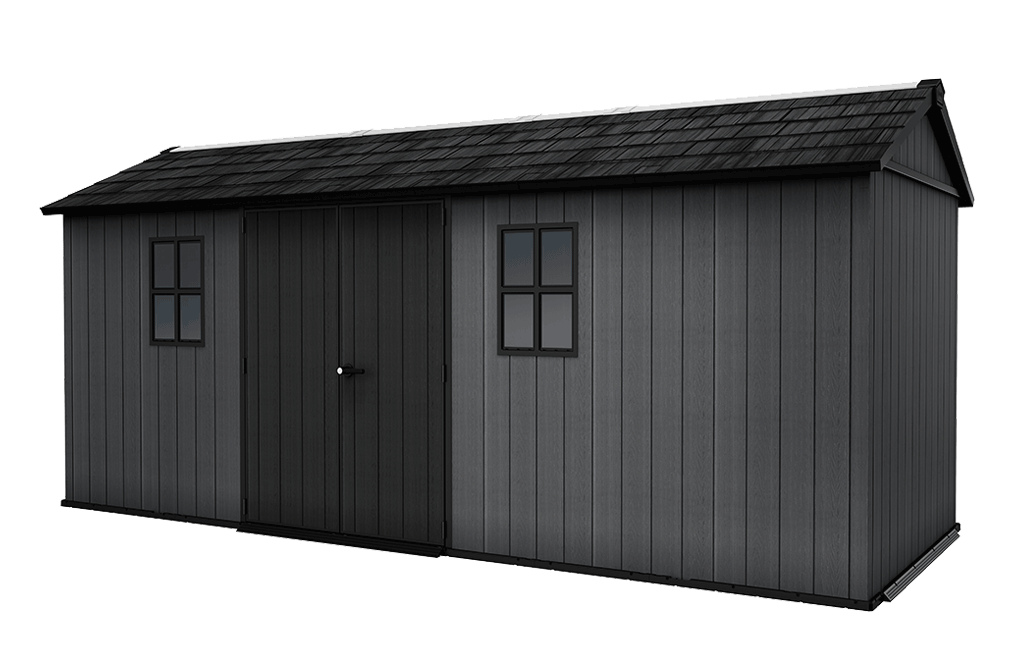 Caseta de exterior Newton Plus 1775 - 230x539x246 cm y 11,2 m2 - Gris - Almacenaje Exterior