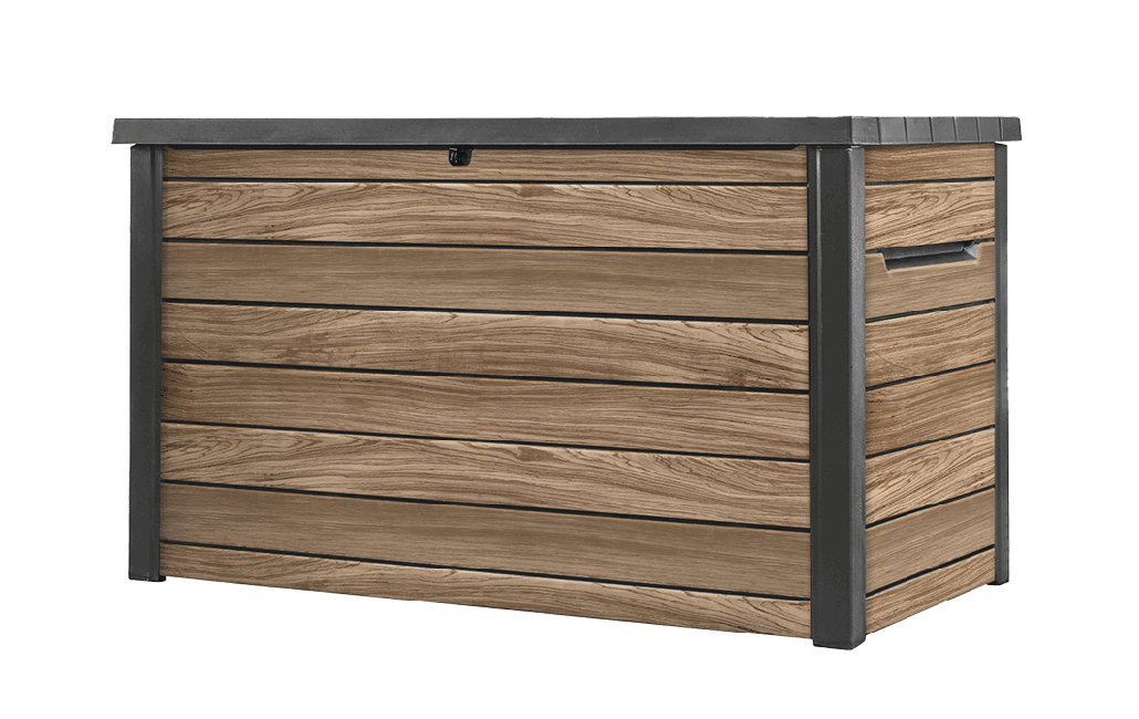 Coffre de jardin Signature 870L - Marron Aspect Chêne