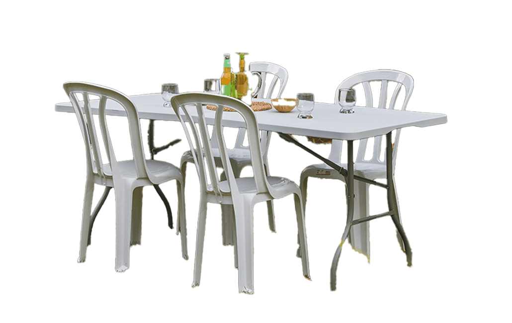 סט אירוח - 4 אקסטרא לכל מטרה - לבן - ריהוט גן עד 1,299 ש