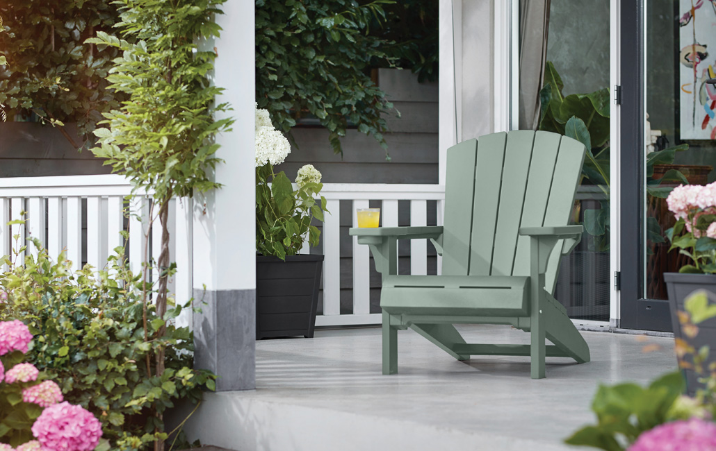 Troy Adirondack Vintage Grün Set von 2