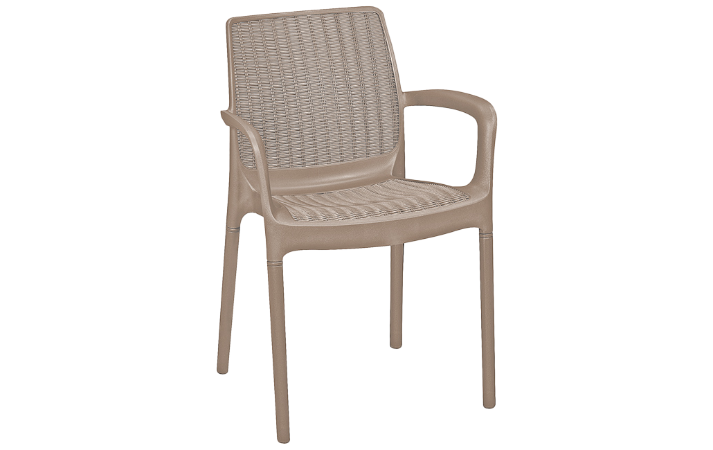 פינת אוכל באלי- שולחן ו 4 כיסאות - קפוצ'ינו