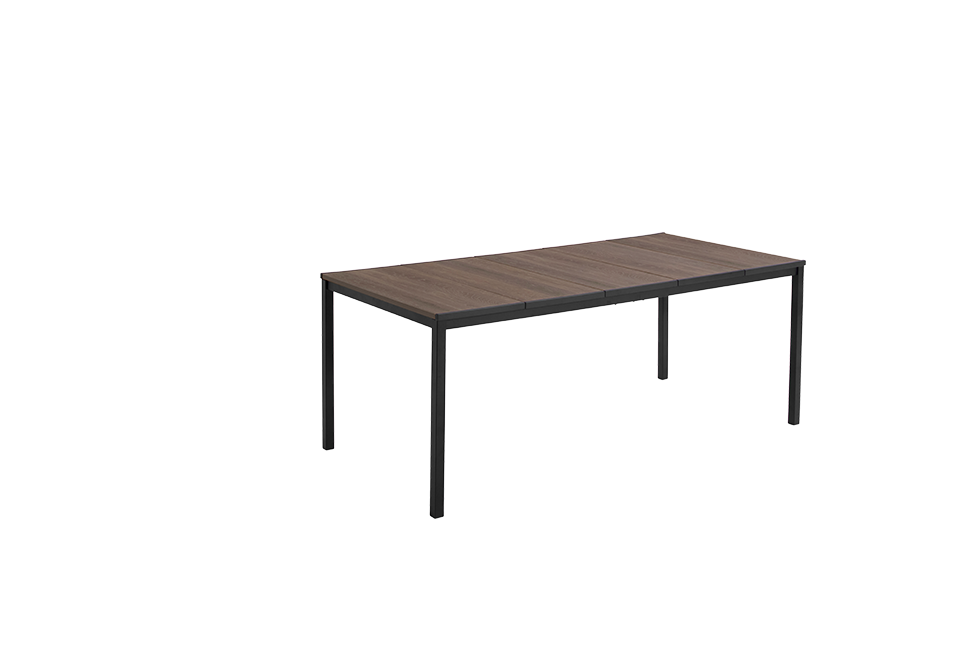 Table Porto 200cm 8 places - Marron Aspect Noyer