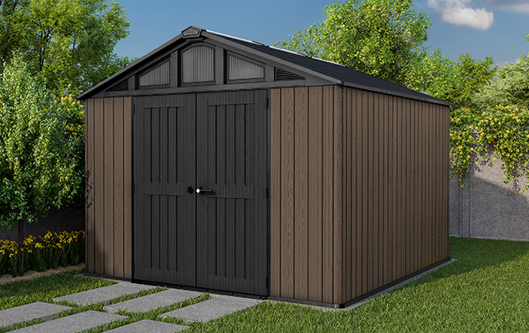  Abri de jardin Stronghold 10115 - 10,7 m2 - Marron Aspect Bois