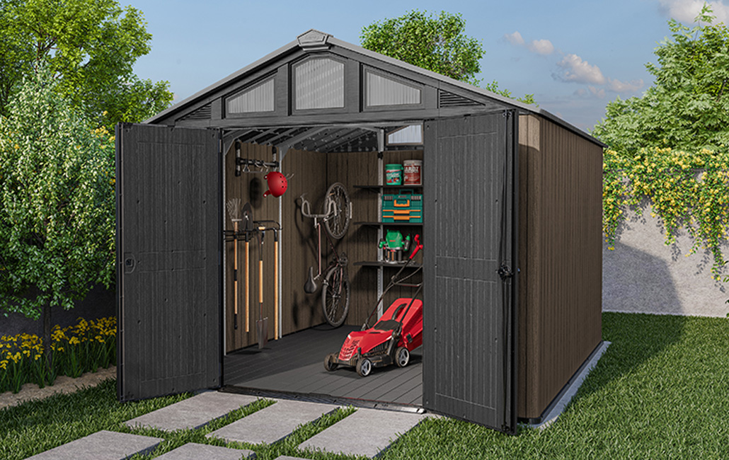  Abri de jardin Stronghold 10115 - 10,7 m2 - Marron Aspect Bois
