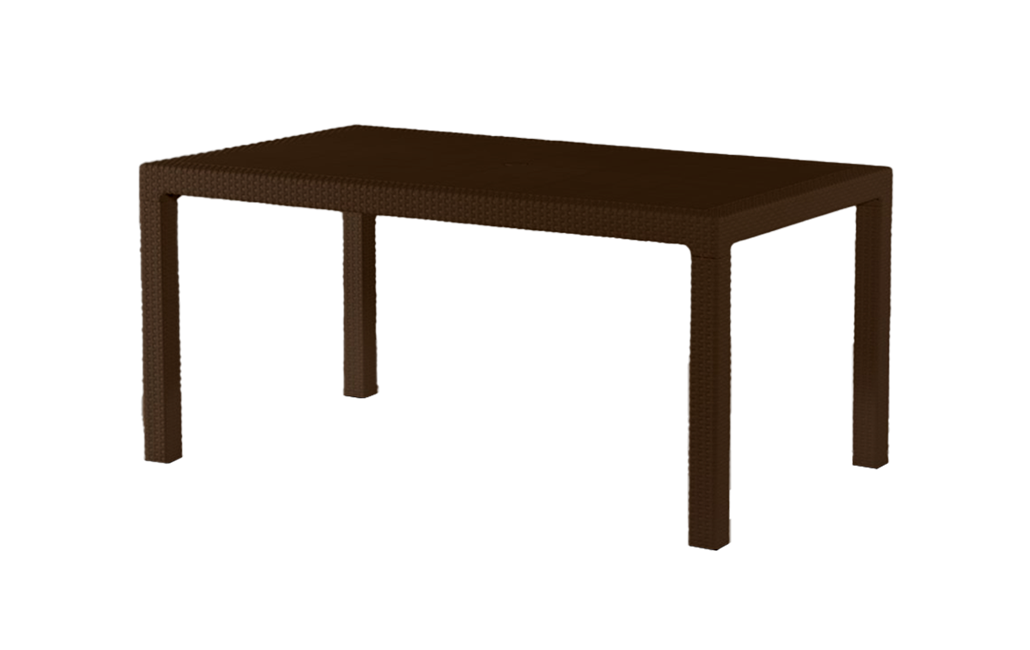 פינת אוכל באלי- שולחן ו 4 כיסאות - חום