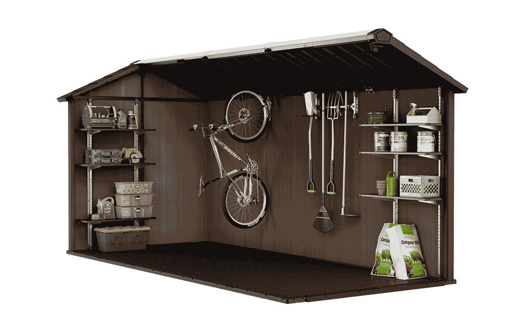 מחסן גינה ניוטון פלוס - 15x7.5 עמוק - אפור