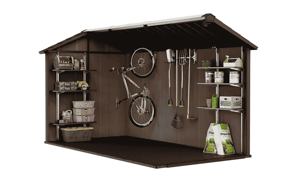 Newton Plus Dual Entry Shed 13x7.5ft - Grey