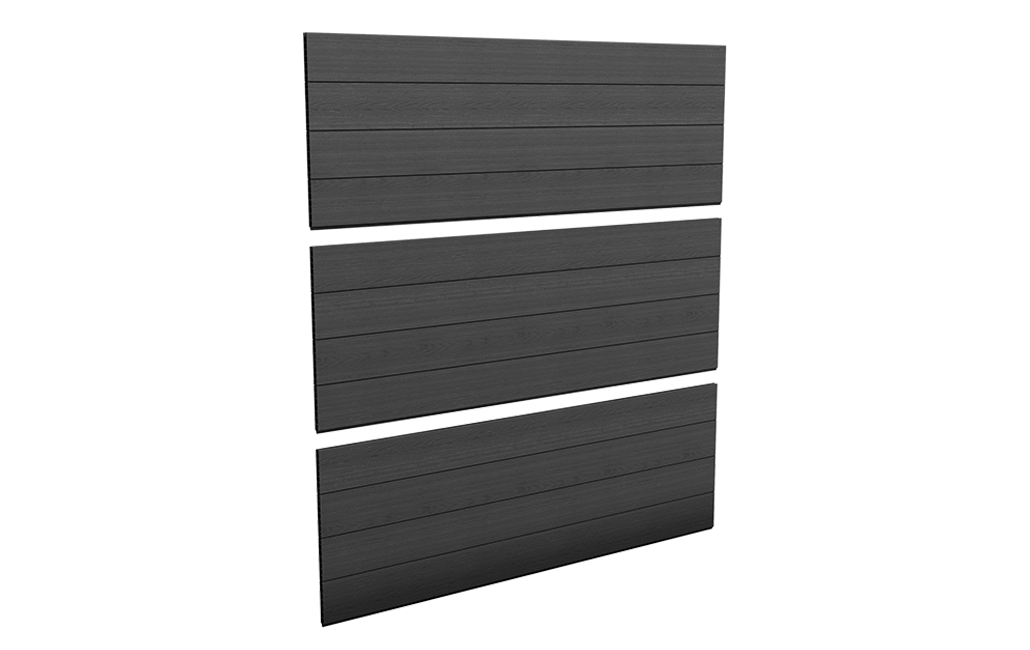 Clôture kit complet avec poteau 180cm à visser Gris Aspect Bois - Keter