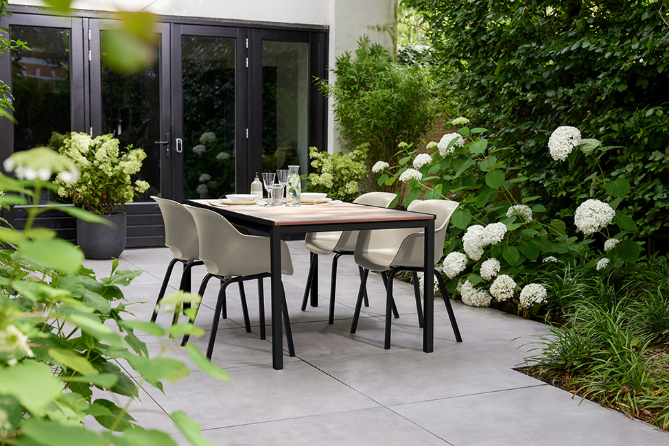 Signature Porto tafel 160cm + 4x Noa stoelen  - Ashwood