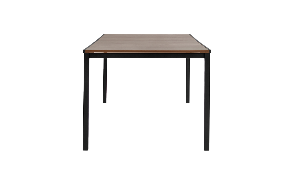 Signature Porto Tisch 200 cm + 6x Noa Stühle Graphit - Hellbraun